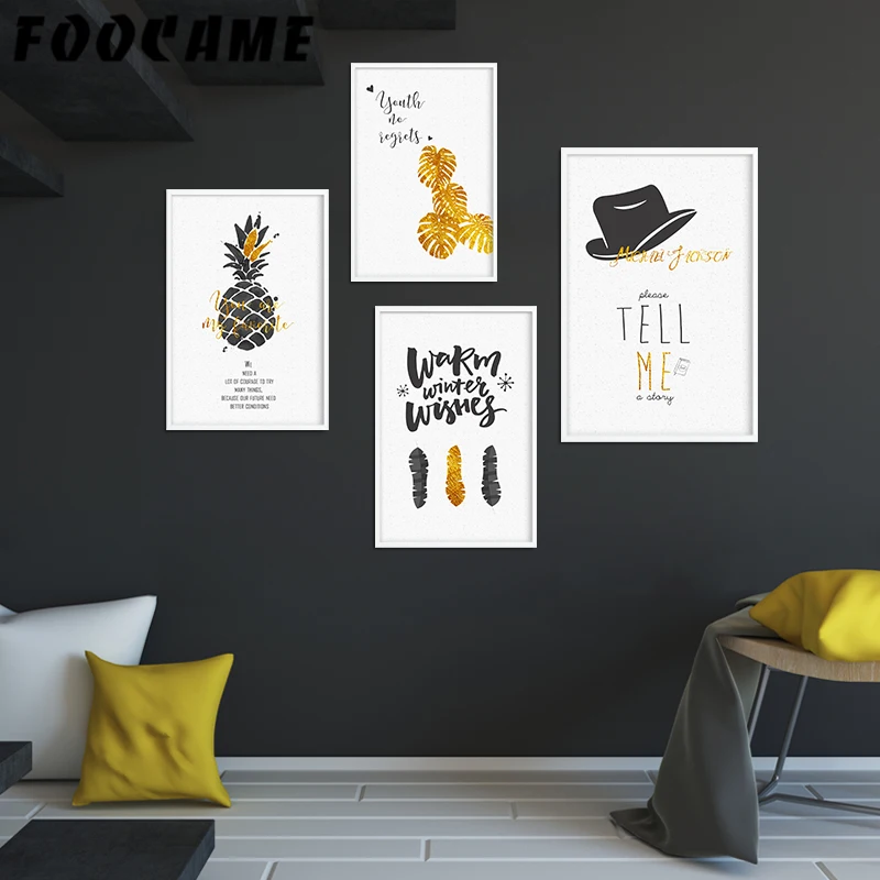 FOOCAME Pineapple Monstera Quote Wall Art Prints Canvas Painting Poster Nordic Decorative Pictures Modern Home Decor Living Room
FOOCAME Pineapple Monstera Quote Wall Art Prints Canvas Painting Poster Nordic Decorative Pictures Modern Home Decor Living Room