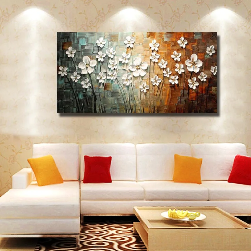 Modern Cheap Living Room Wall art Decor Beautiful flowers Oil Painting Modern Canvas Art Hand Painted Wall Pictures No Framed
Modern Cheap Living Room Wall art Decor Beautiful flowers Oil Painting Modern Canvas Art Hand Painted Wall Pictures No Framed