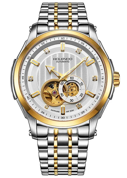 Rolendo 2018 Top Brand Luxury Hot Sale Business Automatic Mens Watch Skeleton Steel Case Goden Waterproof Man Mechanical Watches
Rolendo 2018 Top Brand Luxury Hot Sale Business Automatic Mens Watch Skeleton Steel Case Goden Waterproof Man Mechanical Watches