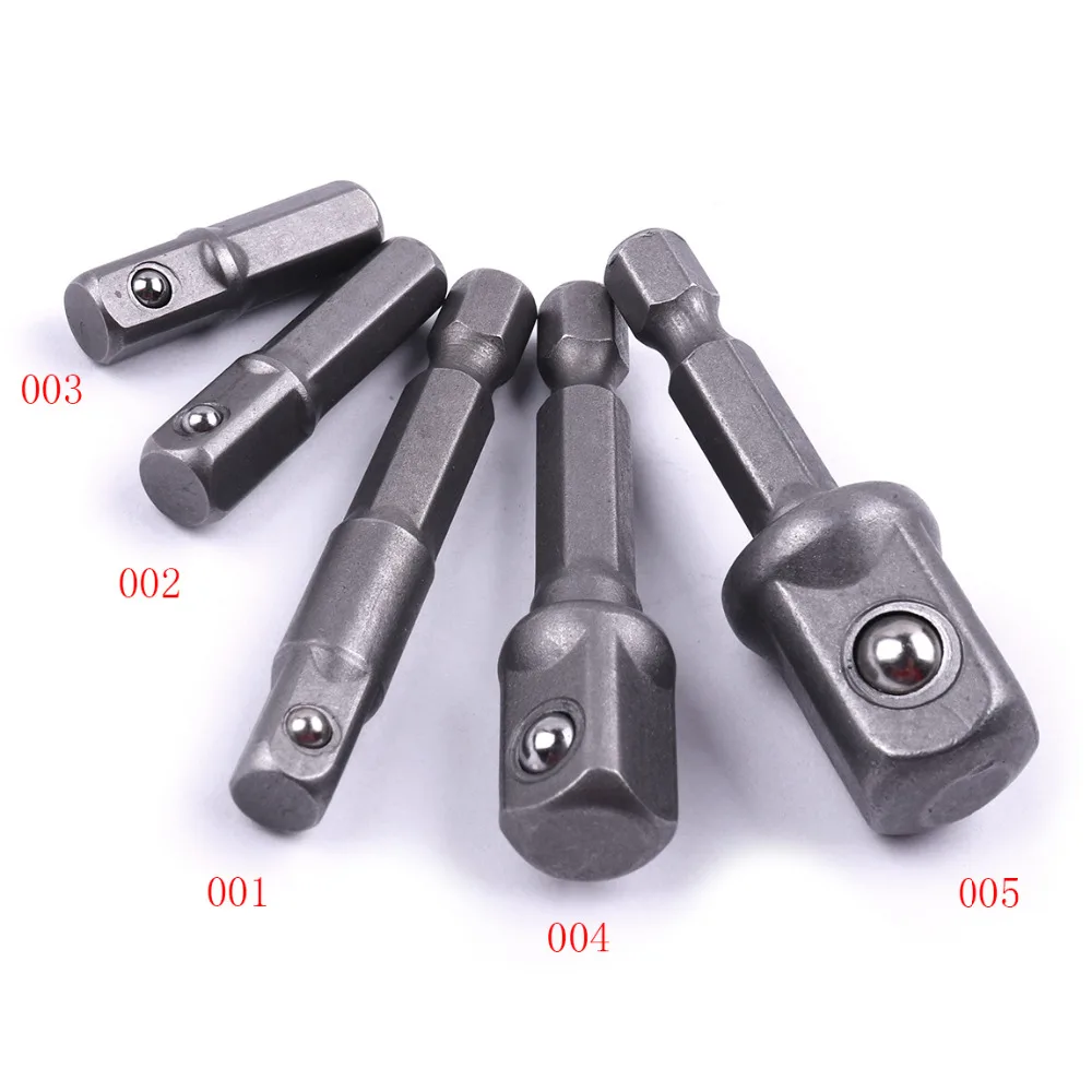 New 5Pcs/Set Socket Adapter Bits Hex Drill Nut Driver Shank 1/4" 3/8" 1/2" Connecting Rod Head Extension Drill Bits Wrench Bar
New 5Pcs/Set Socket Adapter Bits Hex Drill Nut Driver Shank 1/4" 3/8" 1/2" Connecting Rod Head Extension Drill Bits Wrench Bar