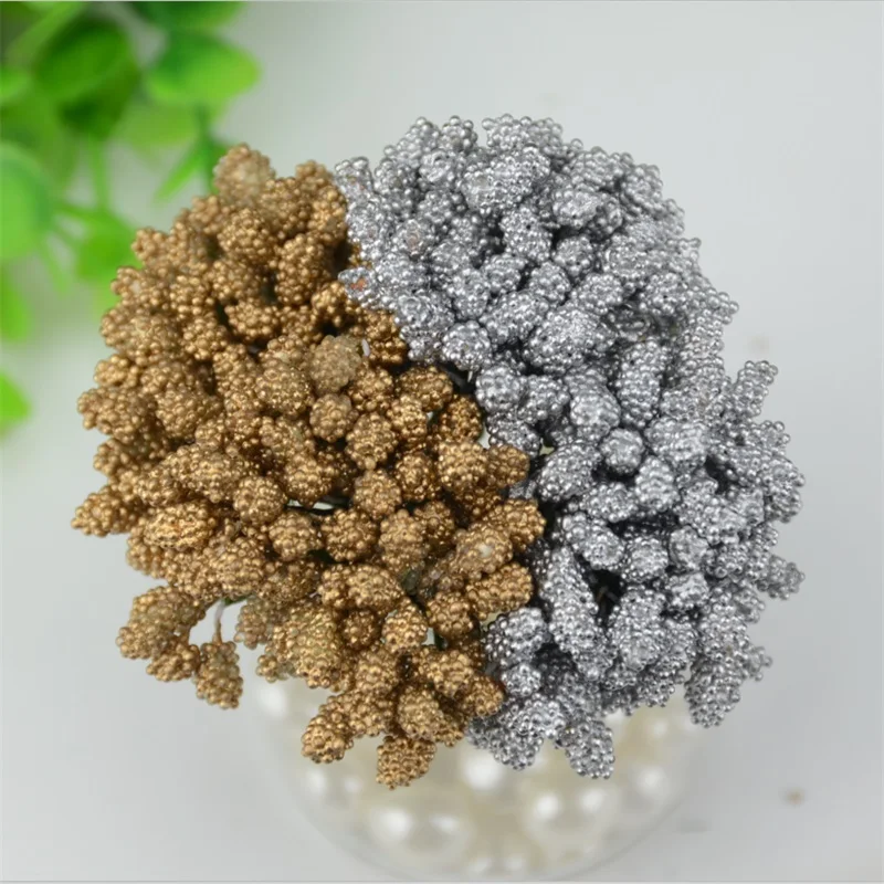 120pcs/lot Mini Gold silver Artificial Wire Mulberry Stamen Flowers For Home Garden Wedding Car Decoration Box Crafts Supplies
120pcs/lot Mini Gold silver Artificial Wire Mulberry Stamen Flowers For Home Garden Wedding Car Decoration Box Crafts Supplies