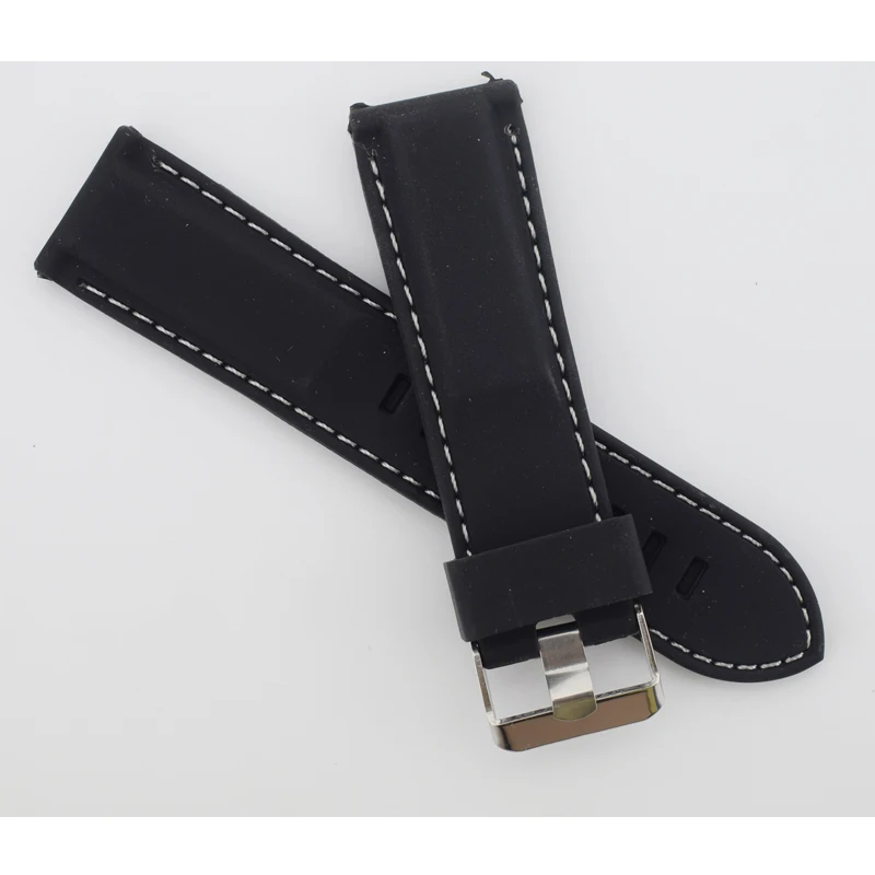 New Silicone Rubber Watch Strap Band Waterproof Black Fashion Watchband 24 mm watch bracelet watch accessories
New Silicone Rubber Watch Strap Band Waterproof Black Fashion Watchband 24 mm watch bracelet watch accessories