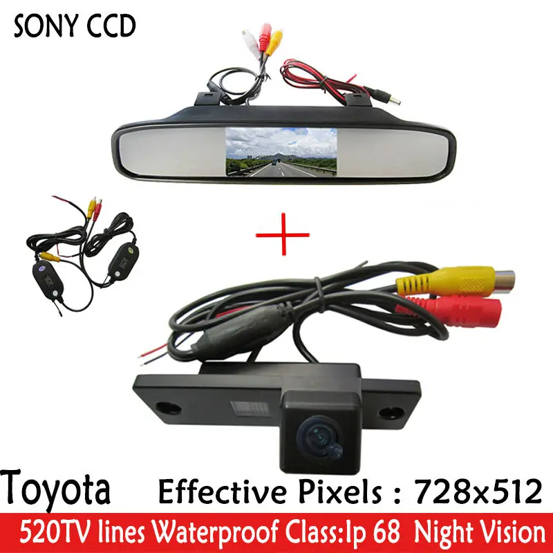 Wireless 4.3' LCD Car Rear View Mirror Monitor Parking+Car Rearview Reverse SONY Camera for Toyota 4Runner Land Cruiser Prado
Wireless 4.3' LCD Car Rear View Mirror Monitor Parking+Car Rearview Reverse SONY Camera for Toyota 4Runner Land Cruiser Prado