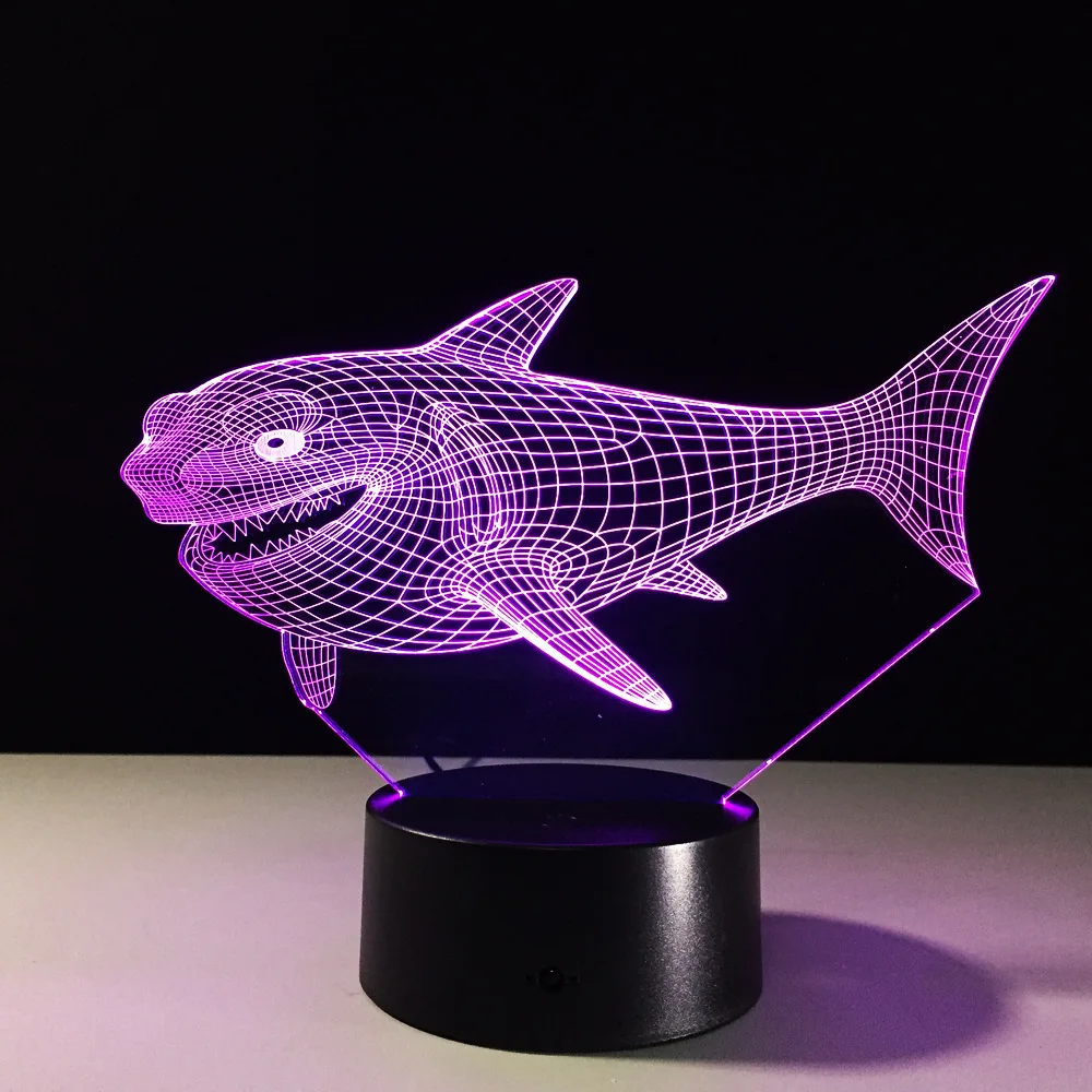 3D LED Night Lights Shark 7 Colors for Home Bedroom Decoration Touch Remote Control For Children Toy Gift
3D LED Night Lights Shark 7 Colors for Home Bedroom Decoration Touch Remote Control For Children Toy Gift