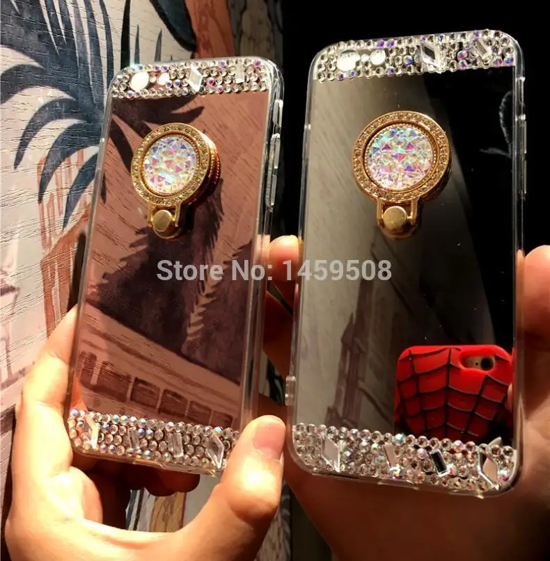 Для Xiaomi mi 8 9 5S 5X 6X A1 A2 x 2 s/Max Red Note 5 6 7 4A 5A 6A Pro 4 4X S2 Plus кольцо стенд со стразами чехол rror