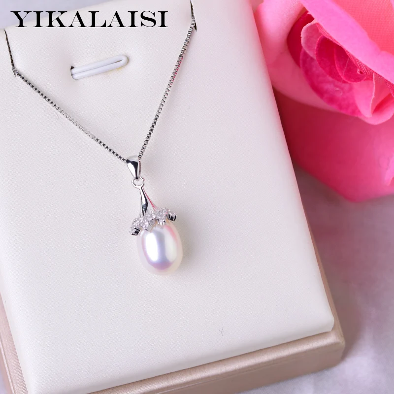 YIKALAISI 925 Sterling Silver Natural Freshwater Pearl Pendants Jewlery For Women 9-10mm Pearl size White Pink Purple Black
YIKALAISI 925 Sterling Silver Natural Freshwater Pearl Pendants Jewlery For Women 9-10mm Pearl size White Pink Purple Black