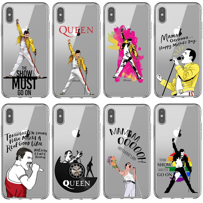 Чехол для телефона Funky Freddie Mercury Queen Pop из мягкого ТПУ iPhone 11 PRO MAX 5 5S SE 6 6S Plus 7 8 X10 XR XS