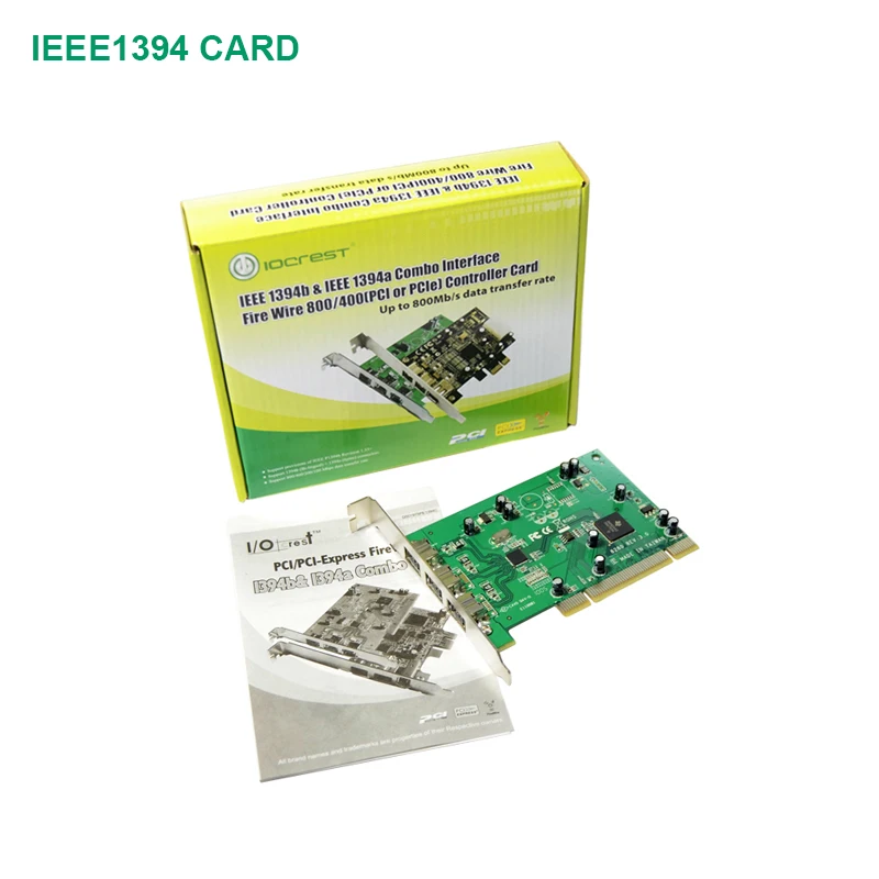 Ti8280 Chipset ieee 3-port 1394b Firewire 800 PCI Card PCI-E 1394 CARD with Low Profile Bracket 2x 1394b 1x 1394a Firewire Po
Ti8280 Chipset ieee 3-port 1394b Firewire 800 PCI Card PCI-E 1394 CARD with Low Profile Bracket 2x 1394b 1x 1394a Firewire Po