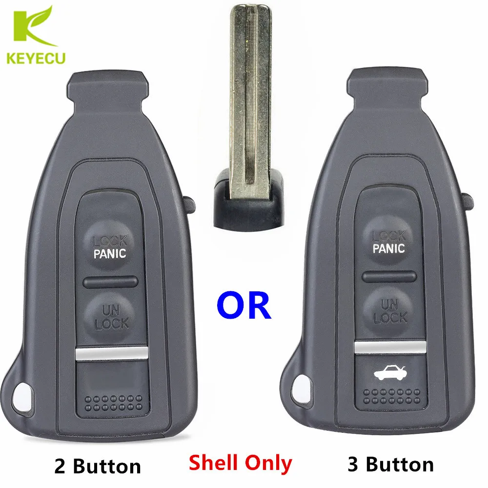 KEYECU Replacement Smart Prox Remote Key Shell Case Housing fob 2 /3 Buttons for Lexus LS430 2002 2003 2004 2005 2006
KEYECU Replacement Smart Prox Remote Key Shell Case Housing fob 2 /3 Buttons for Lexus LS430 2002 2003 2004 2005 2006