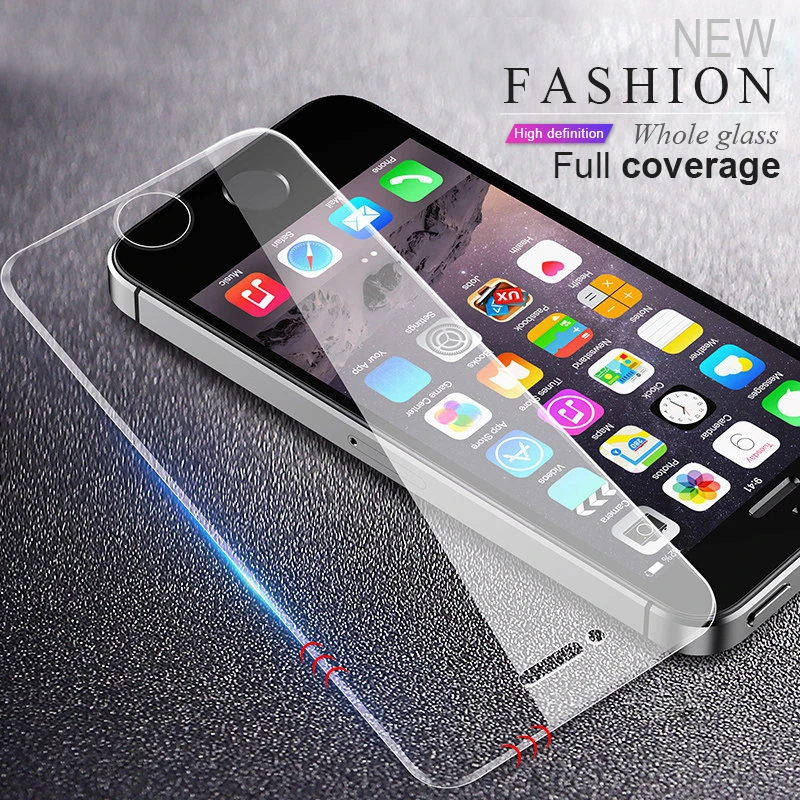 RZP Full Cover Tempered Glass On The For Apple iPhone 5S 5 SE 5C Screen Protector For iPhone 5 Se 9H Clear Protective Glass Film
RZP Full Cover Tempered Glass On The For Apple iPhone 5S 5 SE 5C Screen Protector For iPhone 5 Se 9H Clear Protective Glass Film
