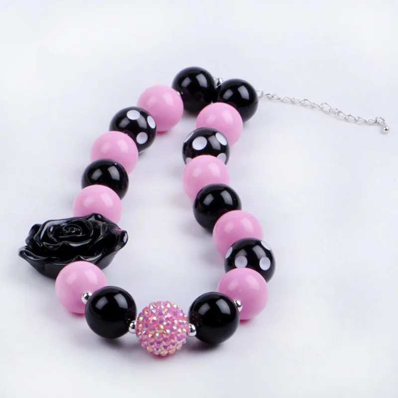 5PCS New Fashion Christmas Gift Children Girls Black Rose Flowers Chunky Beads Bubblegum Necklace Baby Girl Dress Up
5PCS New Fashion Christmas Gift Children Girls Black Rose Flowers Chunky Beads Bubblegum Necklace Baby Girl Dress Up