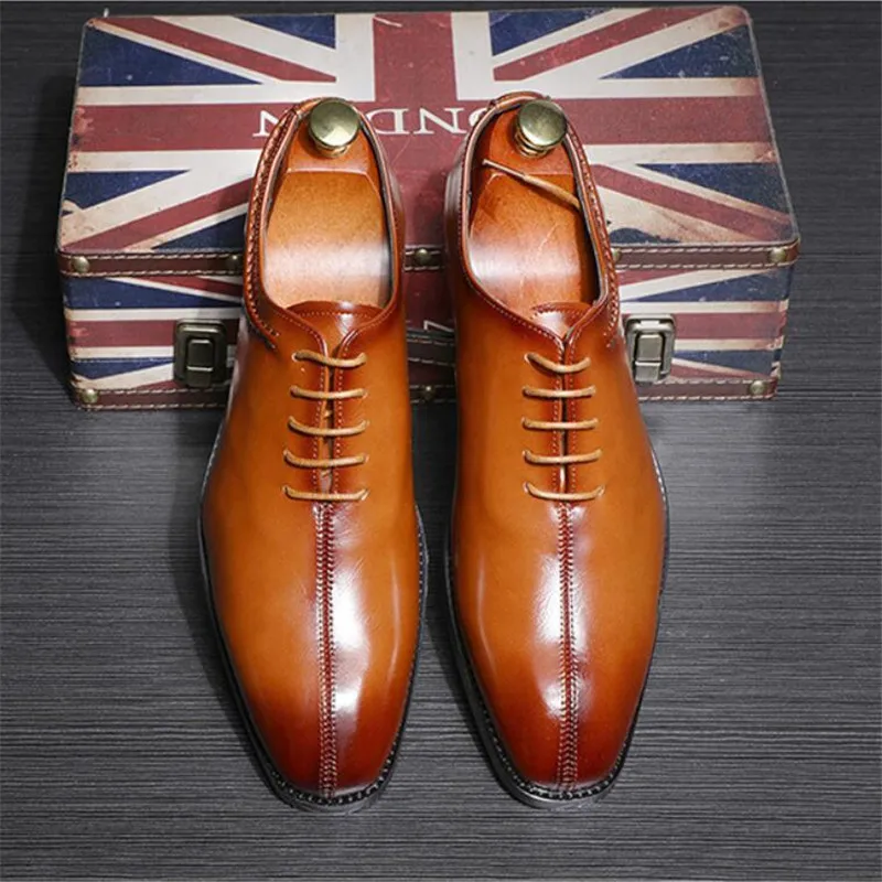 Fashion Men's Wedding party Dress shoes 2019 lace-up office Oxford shoes classic wear Resistant men's business formal Shoes
Fashion Men's Wedding party Dress shoes 2019 lace-up office Oxford shoes classic wear Resistant men's business formal Shoes