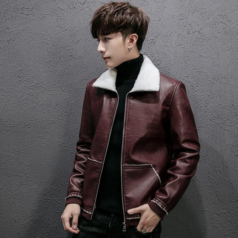 Leather new locomotive suit autumn and winter slimming handsome pu leather coat male jacket
Leather new locomotive suit autumn and winter slimming handsome pu leather coat male jacket