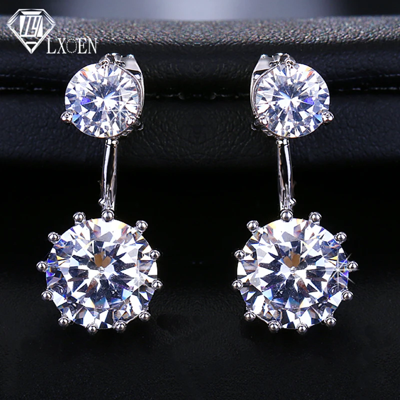 LXOEN New Design Zircon Crystal 2 Ways To Wear Ear Cuff Stud Earrings for Women Round Piercing Earrings Fashion Jewelry Brincos
LXOEN New Design Zircon Crystal 2 Ways To Wear Ear Cuff Stud Earrings for Women Round Piercing Earrings Fashion Jewelry Brincos