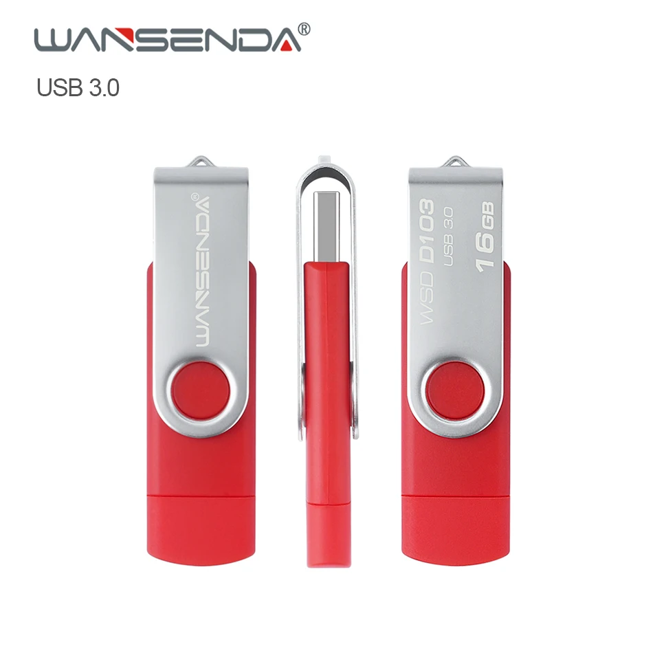 Original Wansenda D103 OTG USB Flash Drive 256GB 128GB 64GB 32GB 16GB 8GB Pen Drive USB 3.0 pendrive for Android/PC
Original Wansenda D103 OTG USB Flash Drive 256GB 128GB 64GB 32GB 16GB 8GB Pen Drive USB 3.0 pendrive for Android/PC