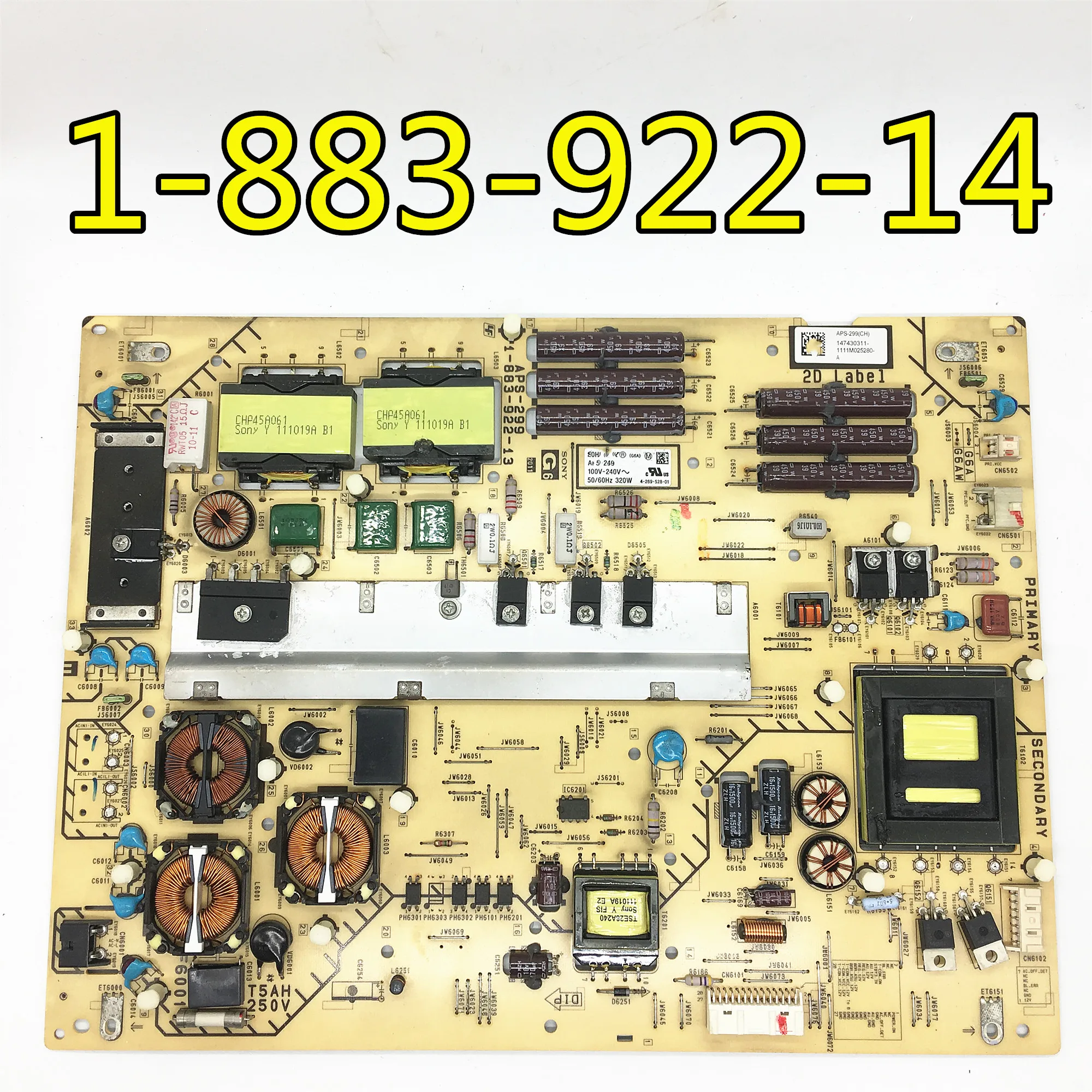 Оригинальный 100% тесты для SONY KDL-60NX720 плата питания APS-299 1-883-922-14 147430311
Оригинальный 100% тесты для SONY KDL-60NX720 плата питания APS-299 1-883-922-14 147430311