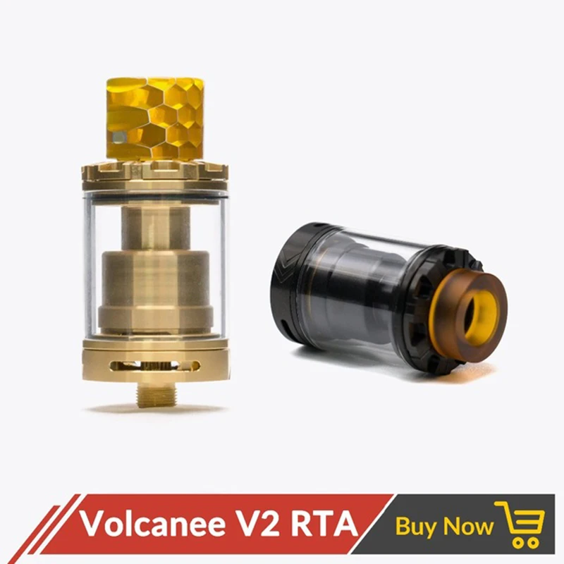 Volcanee V2 RTA Single & Dual coil Tank Atomizer 24mm 3ml Top Fill System for 510 Thread Vape E Cig Vs Doggy Style Reload RTA
Volcanee V2 RTA Single & Dual coil Tank Atomizer 24mm 3ml Top Fill System for 510 Thread Vape E Cig Vs Doggy Style Reload RTA