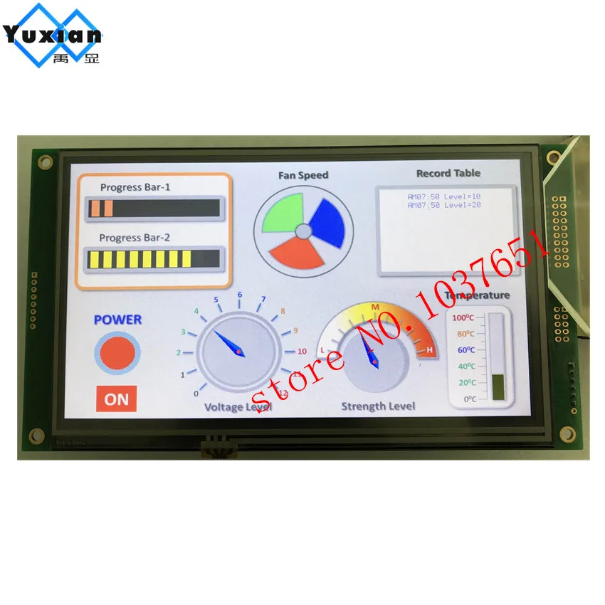 7 дюймовый TFT 480 RGB * 3 с управлением ic LT7684 MCU SPI IIC I2C интерфейс в высокая