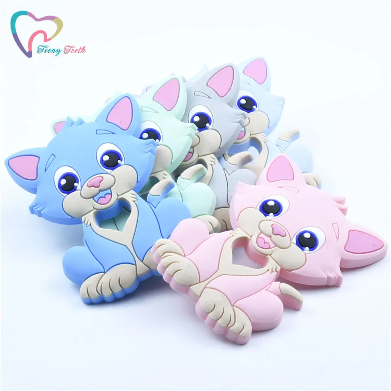 10 PCS Cartoon Silicone Lady Cat Teether BPA Free Animal Cat Baby Teething Toy Shower Gift Chewable Nursing Pacifier Pendants
10 PCS Cartoon Silicone Lady Cat Teether BPA Free Animal Cat Baby Teething Toy Shower Gift Chewable Nursing Pacifier Pendants