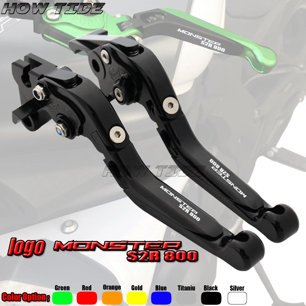 

20 Colors Adjustable Folding Extendable Motorbike Motorcycle Brake Clutch Levers For Ducati MONSTER S2R 800 2005 2006 2007