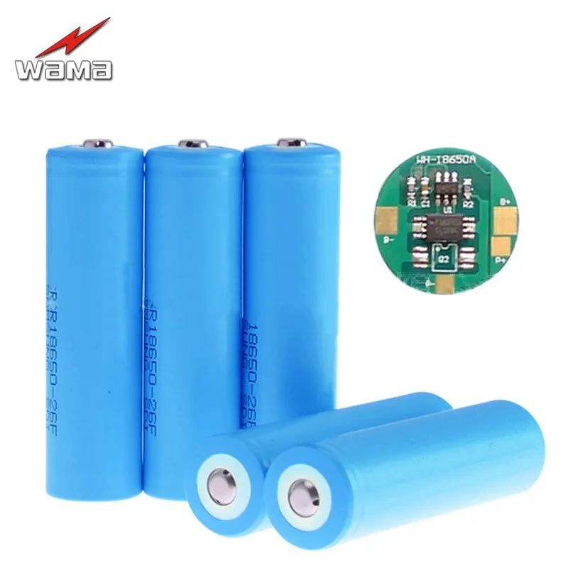 4x Wama 18650 3.7V Rechargeable Batteries PCB Protected 3000mAh Li-ion Battery for LED Flashlight Torch Lamps Laser Pens 
4x Wama 18650 3.7V Rechargeable Batteries PCB Protected 3000mAh Li-ion Battery for LED Flashlight Torch Lamps Laser Pens