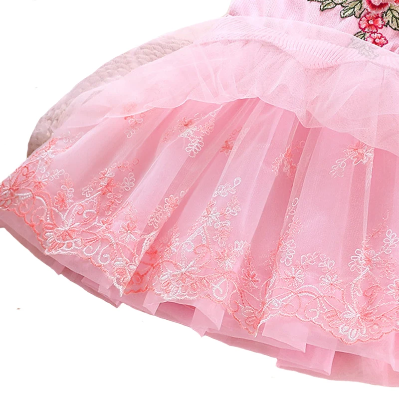 Spring 2018 Autumn Girls Sweater Dress Long Sleeve Cotton Vestido for Children Embroidered Lace Princess Clothing 4y-8y
Spring 2018 Autumn Girls Sweater Dress Long Sleeve Cotton Vestido for Children Embroidered Lace Princess Clothing 4y-8y