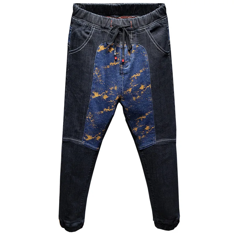 Jeans Men's Casual Cotton Hip Hop Jeans Pants Men Autumn Winter New Thin Velvet Personality Patch Harem Jeans Pants
Jeans Men's Casual Cotton Hip Hop Jeans Pants Men Autumn Winter New Thin Velvet Personality Patch Harem Jeans Pants