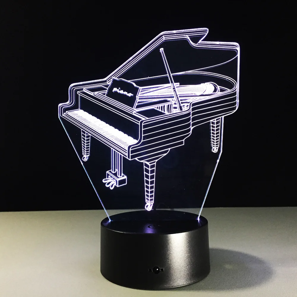 Piano 3D Night Light Remote Touch Musical Instruments 7 Color LED USB Table Lamp Moon For Home Party Decor Creative Xmas Gift
Piano 3D Night Light Remote Touch Musical Instruments 7 Color LED USB Table Lamp Moon For Home Party Decor Creative Xmas Gift
