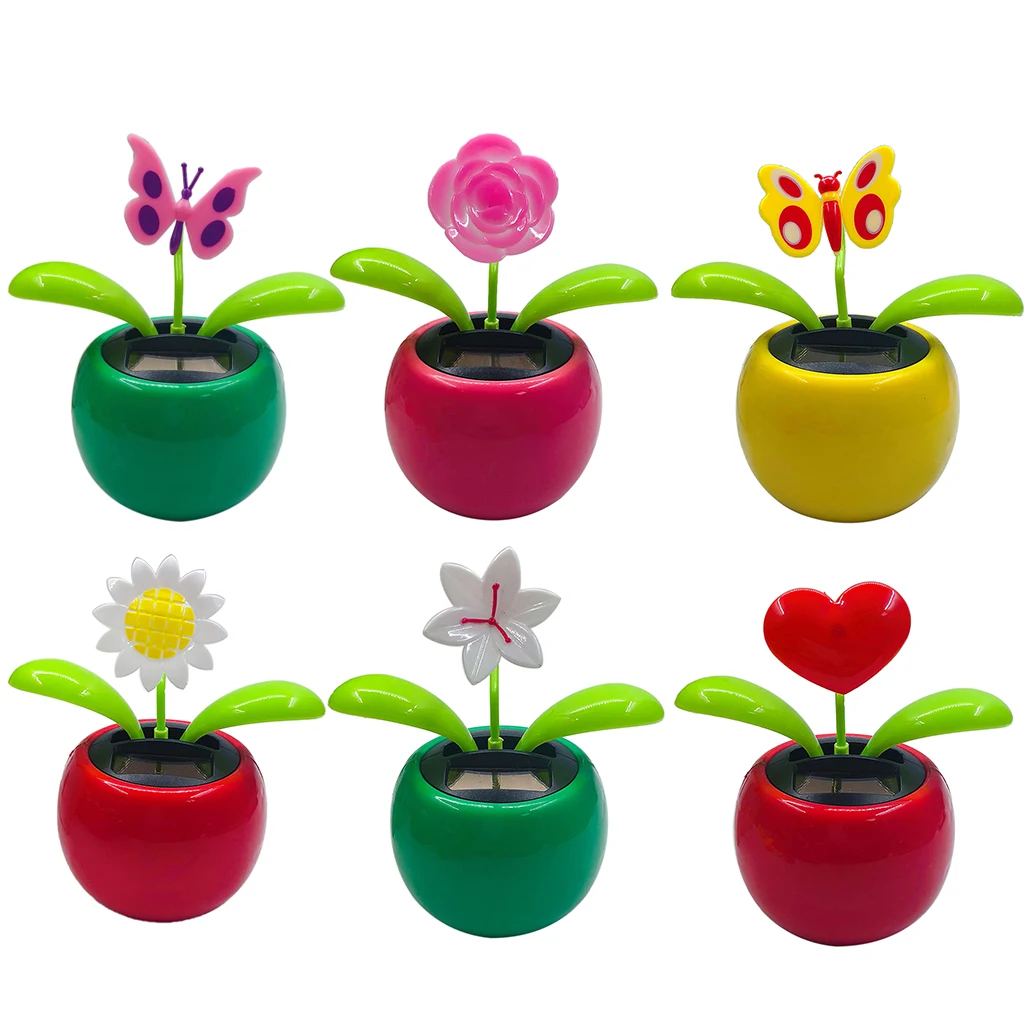 Plastic Solar Powered Flower Pot Figure Swing Ornament Gifts For Car Home No Batteries
Plastic Solar Powered Flower Pot Figure Swing Ornament Gifts For Car Home No Batteries