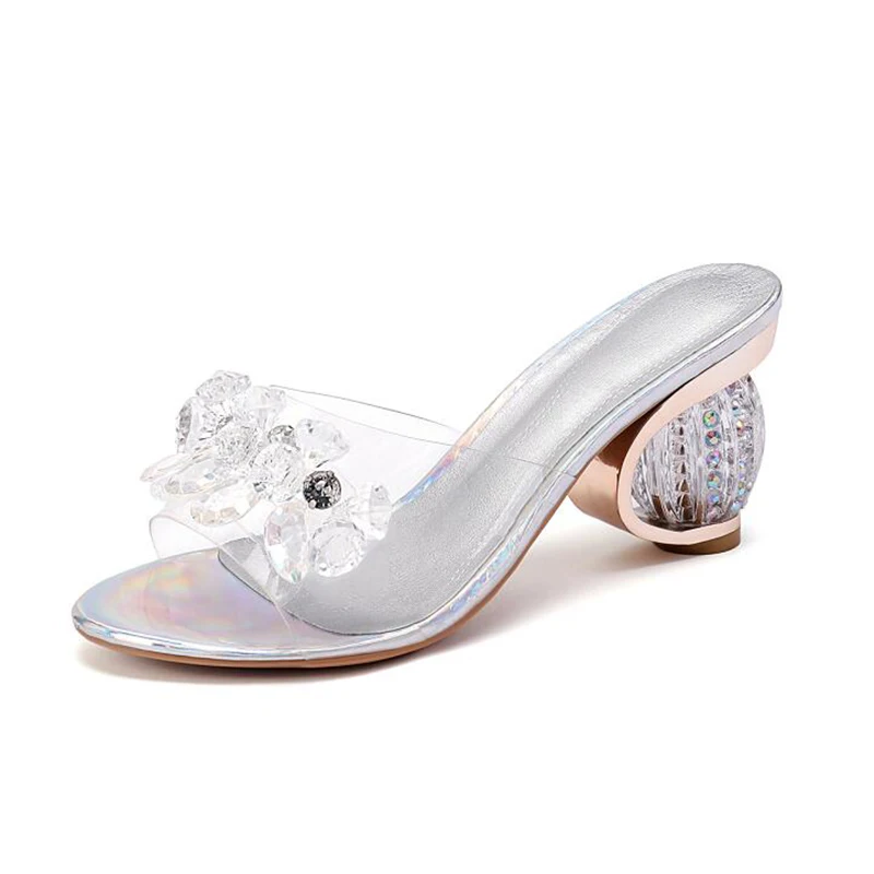 Heteromorphic Heel Slippers Women Summer high heels 2019 New Fashion Diamond Sandals with Skirt Female Shoes Crystal Slippers
Heteromorphic Heel Slippers Women Summer high heels 2019 New Fashion Diamond Sandals with Skirt Female Shoes Crystal Slippers