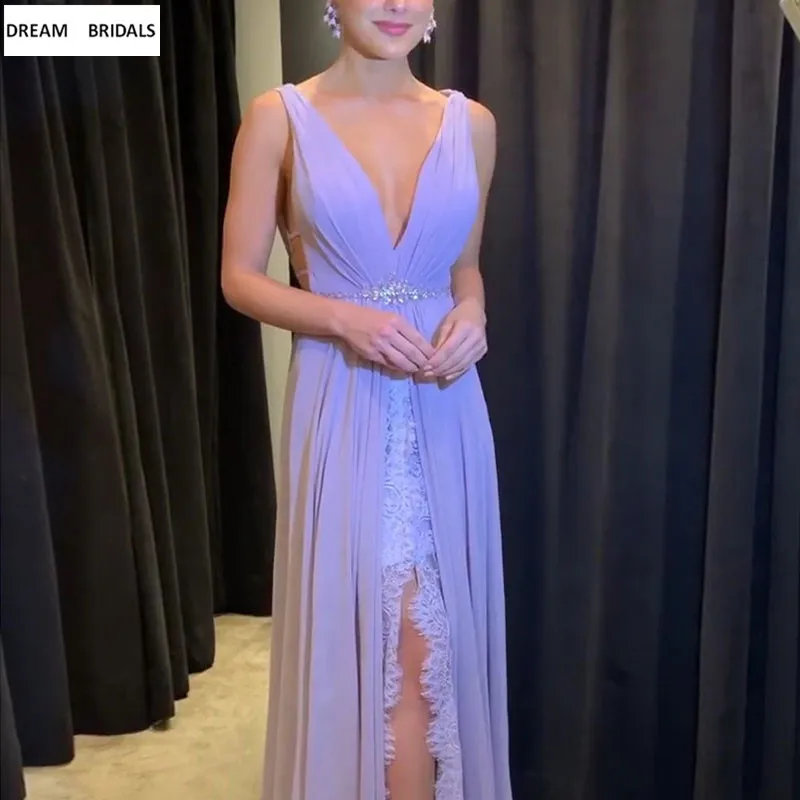 Deep V-Neck Formal Long Prom Dresses 2019 A-Line Backless Vestido Longo Formal Evening Party Dress
Deep V-Neck Formal Long Prom Dresses 2019 A-Line Backless Vestido Longo Formal Evening Party Dress