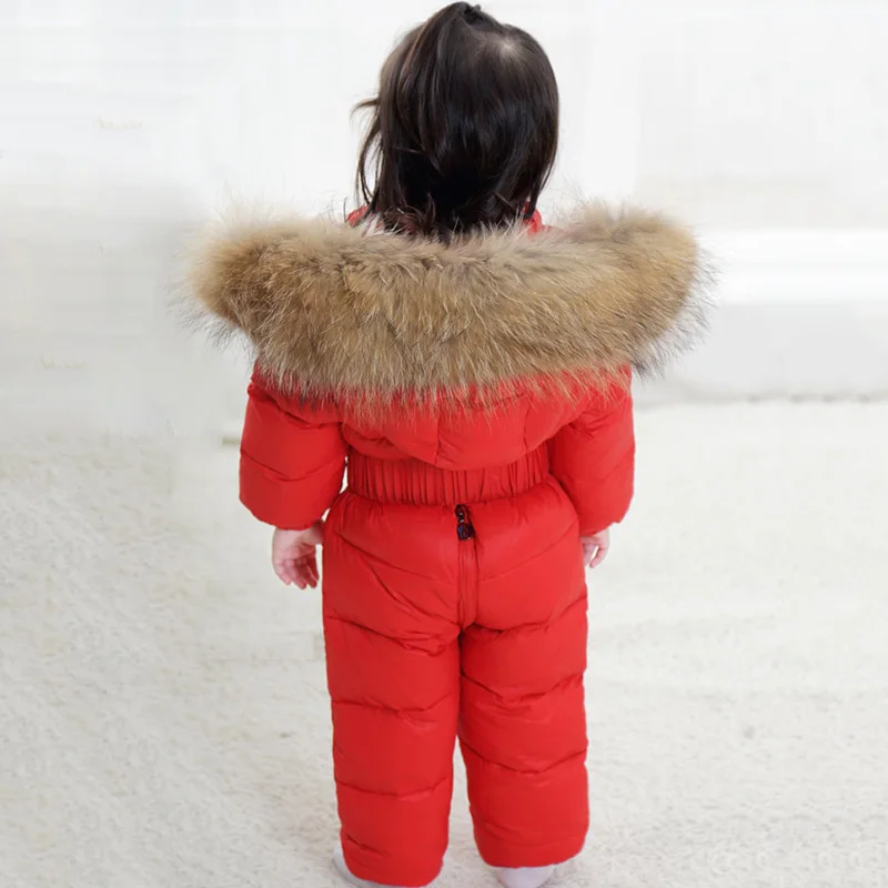 0-6 years Kids Baby Snowsuit Russian Winter Children Clothes Outwear Real Fur Toddler Boys Girls Jumpsuit Romper Thick Down Coat
0-6 years Kids Baby Snowsuit Russian Winter Children Clothes Outwear Real Fur Toddler Boys Girls Jumpsuit Romper Thick Down Coat