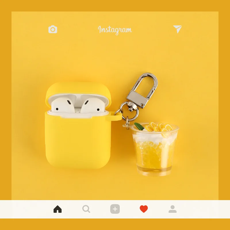 Чехол для Airpods милый мультяшный защитный чехол мягкий силиконовый наушников