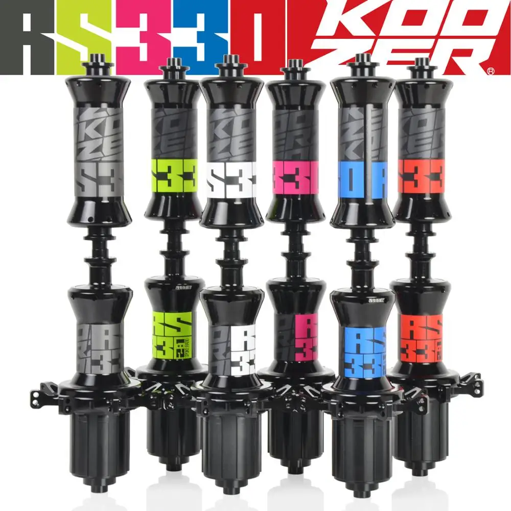 Ступицы KOOZER RS330 алюминиевые 2 + 4 подшипника 72HD передняя и задняя ступицы 20/24 для