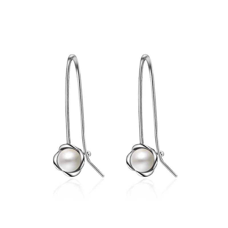 Hot sell fashion pearl flower female gift 925 sterling silver ladies drop earrings jewelry wholesale women no fade
Hot sell fashion pearl flower female gift 925 sterling silver ladies drop earrings jewelry wholesale women no fade