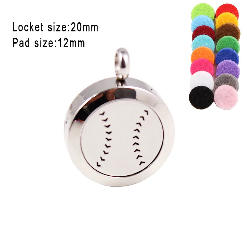 Top Quality Baseball magnetic 20mm Perfume Lockets Stainless Steel Diffuser Locket Pendant For Women(Free Pads)
Top Quality Baseball magnetic 20mm Perfume Lockets Stainless Steel Diffuser Locket Pendant For Women(Free Pads)