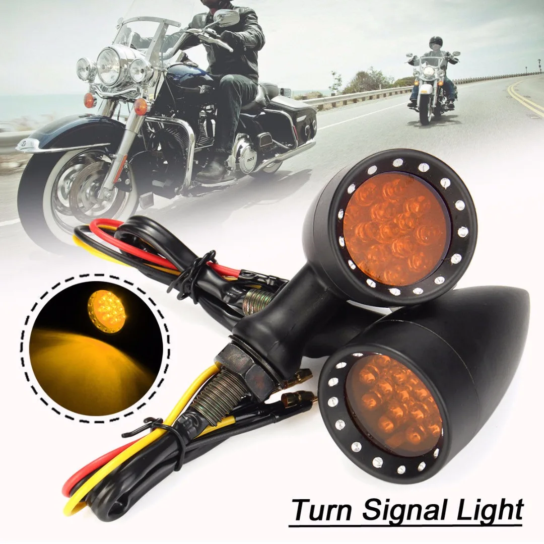 JXLCLYL 1 Pair Motorcycle Bullet LED Turn Signal Indicator Light For Harley Chopper
JXLCLYL 1 Pair Motorcycle Bullet LED Turn Signal Indicator Light For Harley Chopper