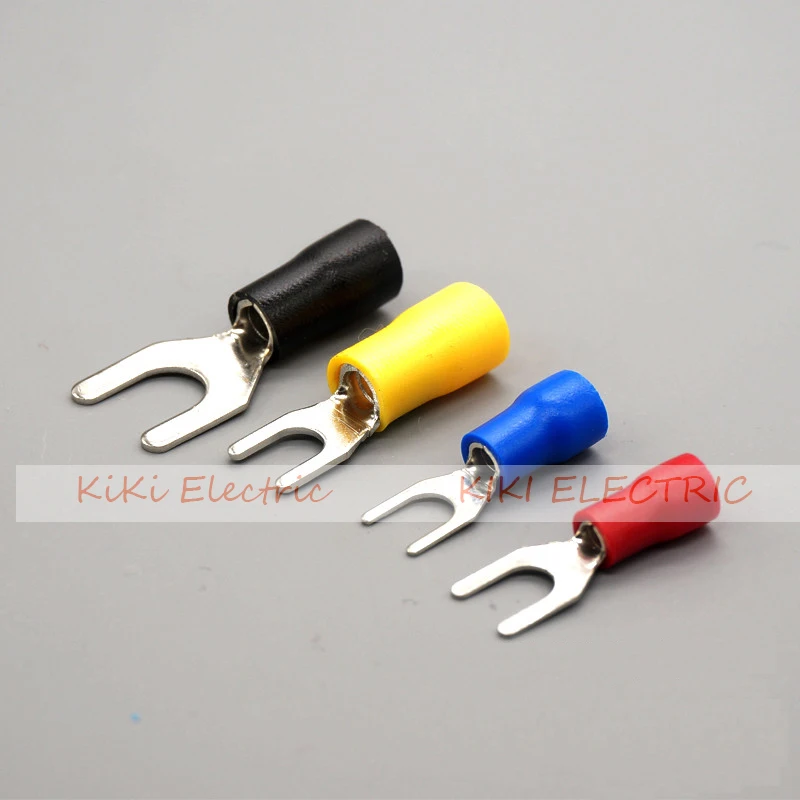 500pcs/lot SV3.5-6 Black Pre-Insulated Spade Terminal TU-JUK Type cold-press terminals 1.0mm thickness Copper Connectors
500pcs/lot SV3.5-6 Black Pre-Insulated Spade Terminal TU-JUK Type cold-press terminals 1.0mm thickness Copper Connectors