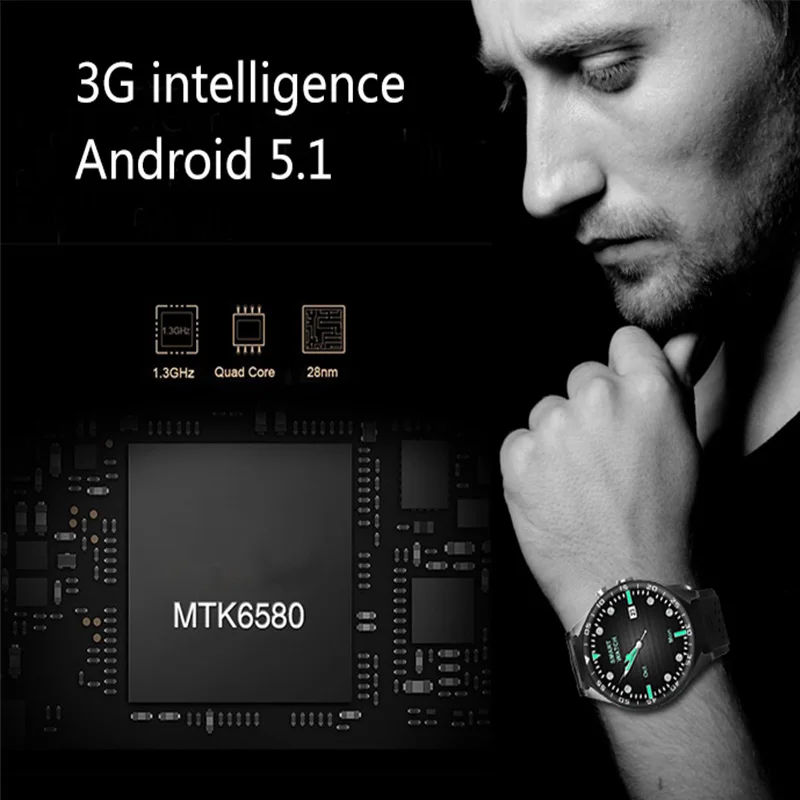 16 Гб ПЗУ 3g Android Смарт часы S99C наручные 1 ГБ ОЗУ MTK6580 четырехъядерный 5.0мп камера 39
