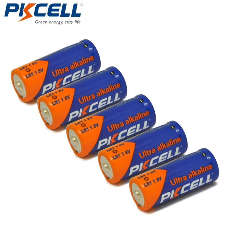 PKCELL 5PC 1.5V N Size Alkaline duty Battery Primary and Dry Batteries LR1 AM5 E90 AM5 MN9100 for Toys, Speaker, Remote Control
PKCELL 5PC 1.5V N Size Alkaline duty Battery Primary and Dry Batteries LR1 AM5 E90 AM5 MN9100 for Toys, Speaker, Remote Control