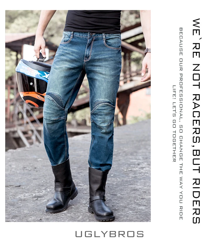 uglyBROS UBP 04 Featherbed jeans The standard version car ride jeans trousers Motorcycle jeans Drop the jeans Blue
uglyBROS UBP 04 Featherbed jeans The standard version car ride jeans trousers Motorcycle jeans Drop the jeans Blue