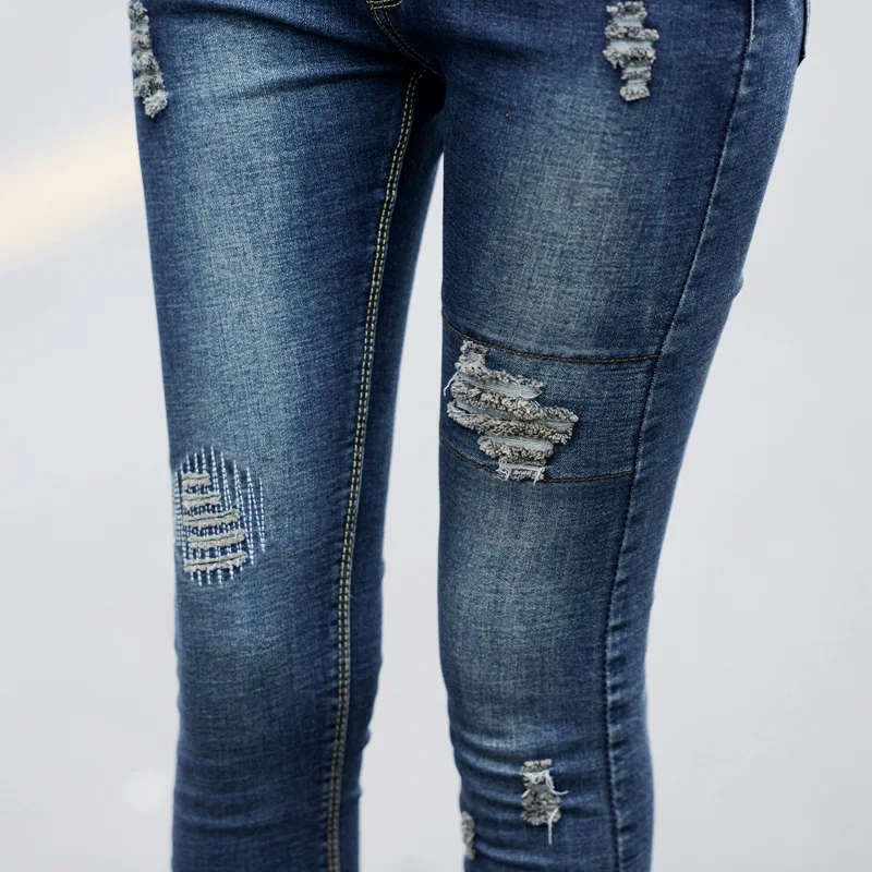 Women Jeans Ripped jean Fashion Hole Pencil Pants Famale Denim Pants jeans Slim Trousers Skinny
Women Jeans Ripped jean Fashion Hole Pencil Pants Famale Denim Pants jeans Slim Trousers Skinny
