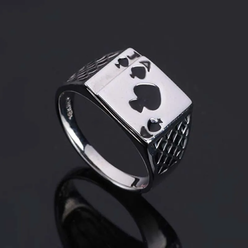 Новинка LNRRABC женское раннее серебряное дизайнерское кольцо с игральными картами