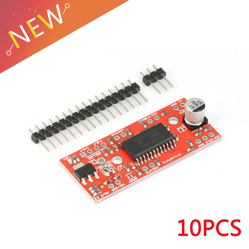 10Pcs A3967 EasyDriver Shield Stepping Stepper Motor Driver Development Board 3D Printer Module
10Pcs A3967 EasyDriver Shield Stepping Stepper Motor Driver Development Board 3D Printer Module