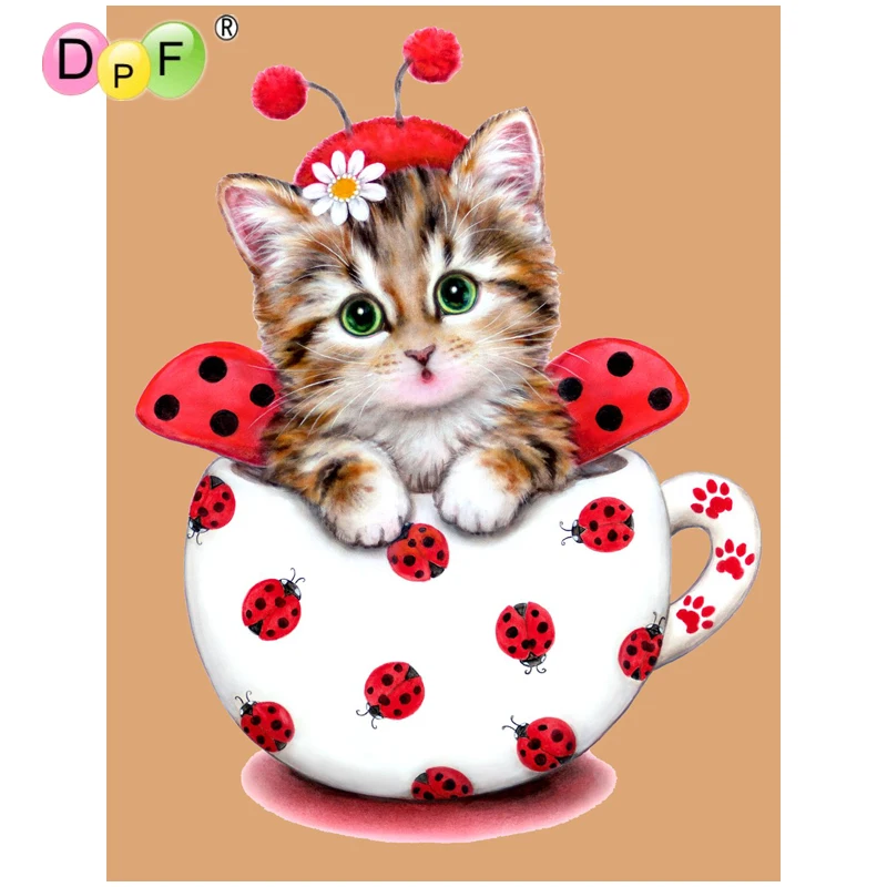 DPF 5D Round full Diamond painting Cross Stitch diamond Mosaic ladybug cat cup Diamond Embroidery Needlework home decor crafts
DPF 5D Round full Diamond painting Cross Stitch diamond Mosaic ladybug cat cup Diamond Embroidery Needlework home decor crafts