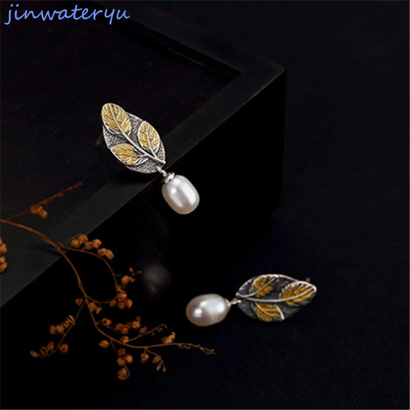 Jinwateryu 925 sterling silver women girls drop earrings l yellow leaf natural pearl earrings
Jinwateryu 925 sterling silver women girls drop earrings l yellow leaf natural pearl earrings
