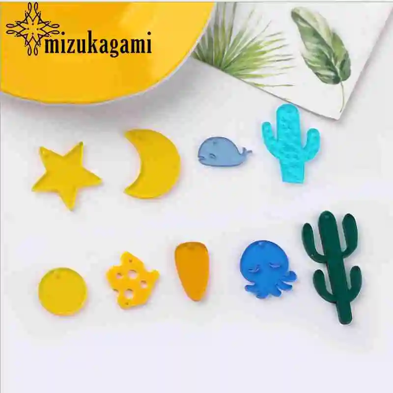 Acrylic Resin Transparent Moon Stars Cactus Cartoon Charms 10pcs/lot For DIY Jewelry Making Accessories
Acrylic Resin Transparent Moon Stars Cactus Cartoon Charms 10pcs/lot For DIY Jewelry Making Accessories
