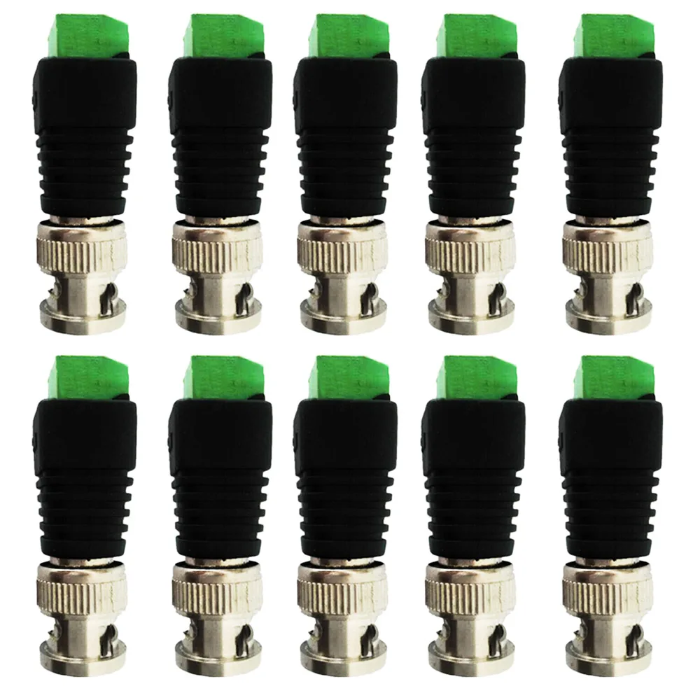 10pcs/lot Coax CAT5 To CCTV Coaxial Camera BNC Male Video Balun Connector Transceiver for CCTV Camera Surveillance Accessories
10pcs/lot Coax CAT5 To CCTV Coaxial Camera BNC Male Video Balun Connector Transceiver for CCTV Camera Surveillance Accessories