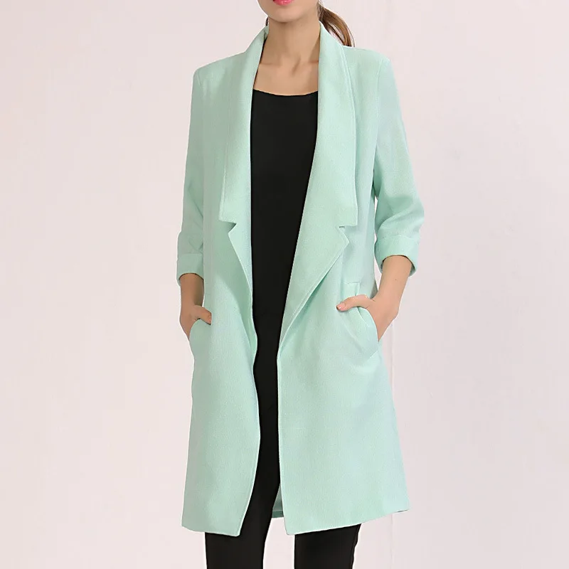 2018 new arrival spring and summer long casual windbreaker women large size thin sunscreen female blazer drop shipping
2018 new arrival spring and summer long casual windbreaker women large size thin sunscreen female blazer drop shipping