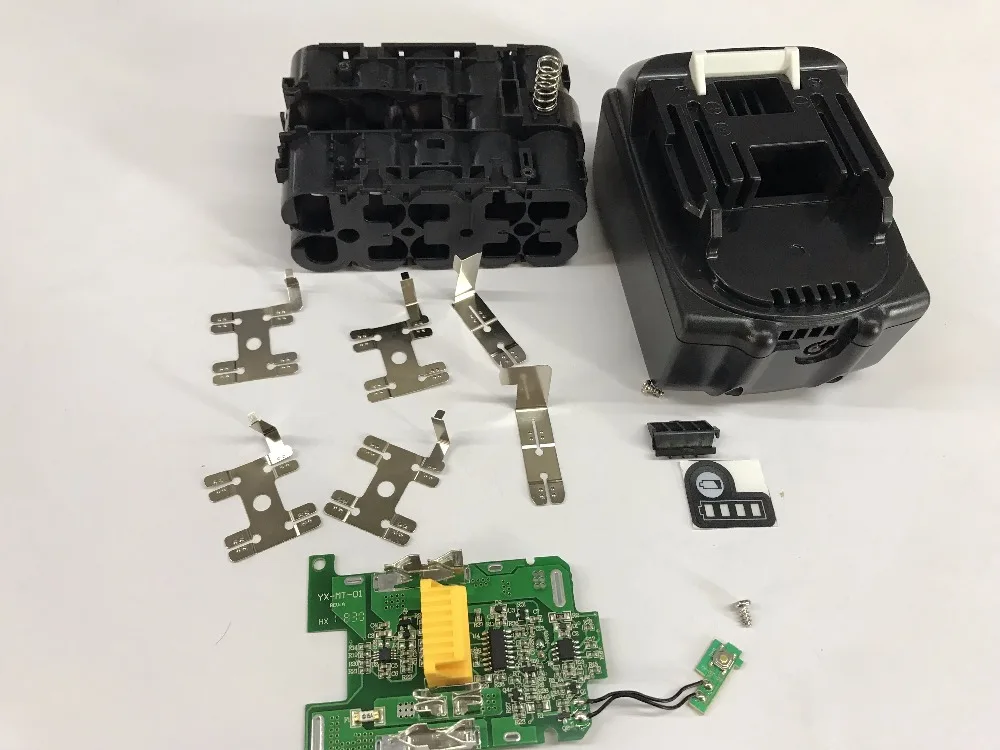 Customize Case PCB board for Makita 18V Power Tool BL1815 BL1830 BL1835 LXT400 bl1840 bl1850 bl1860 bms LED with srews
Customize Case PCB board for Makita 18V Power Tool BL1815 BL1830 BL1835 LXT400 bl1840 bl1850 bl1860 bms LED with srews